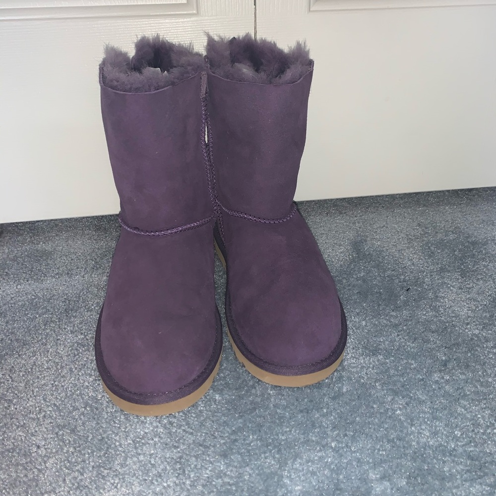 Purple Bailey Bow Ugg boots